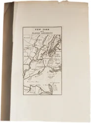 Mappa di New York, da un atlante degli Stati Uniti, 1824